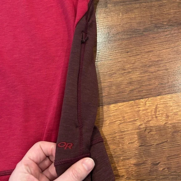 Outdoor Research Cedarosa Crewneck Wool Blend Pullover Burgundy Pink Women’s XS - Picture 4 of 8